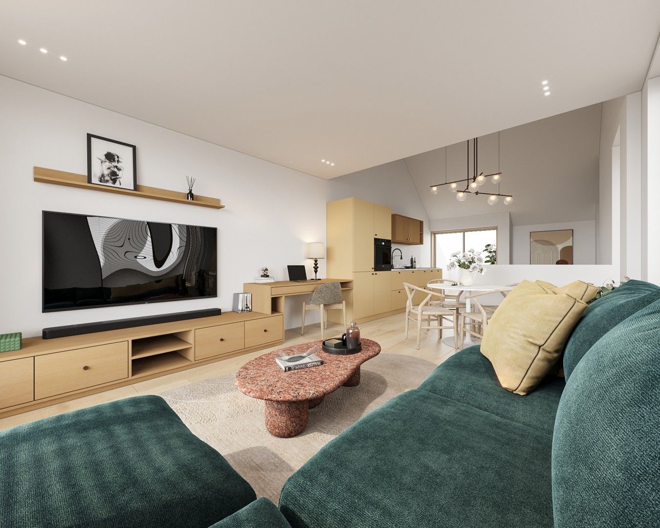 Nieuwbouw 1-slaapkamerappartement met 2 terrassen in hartje Gent foto 2