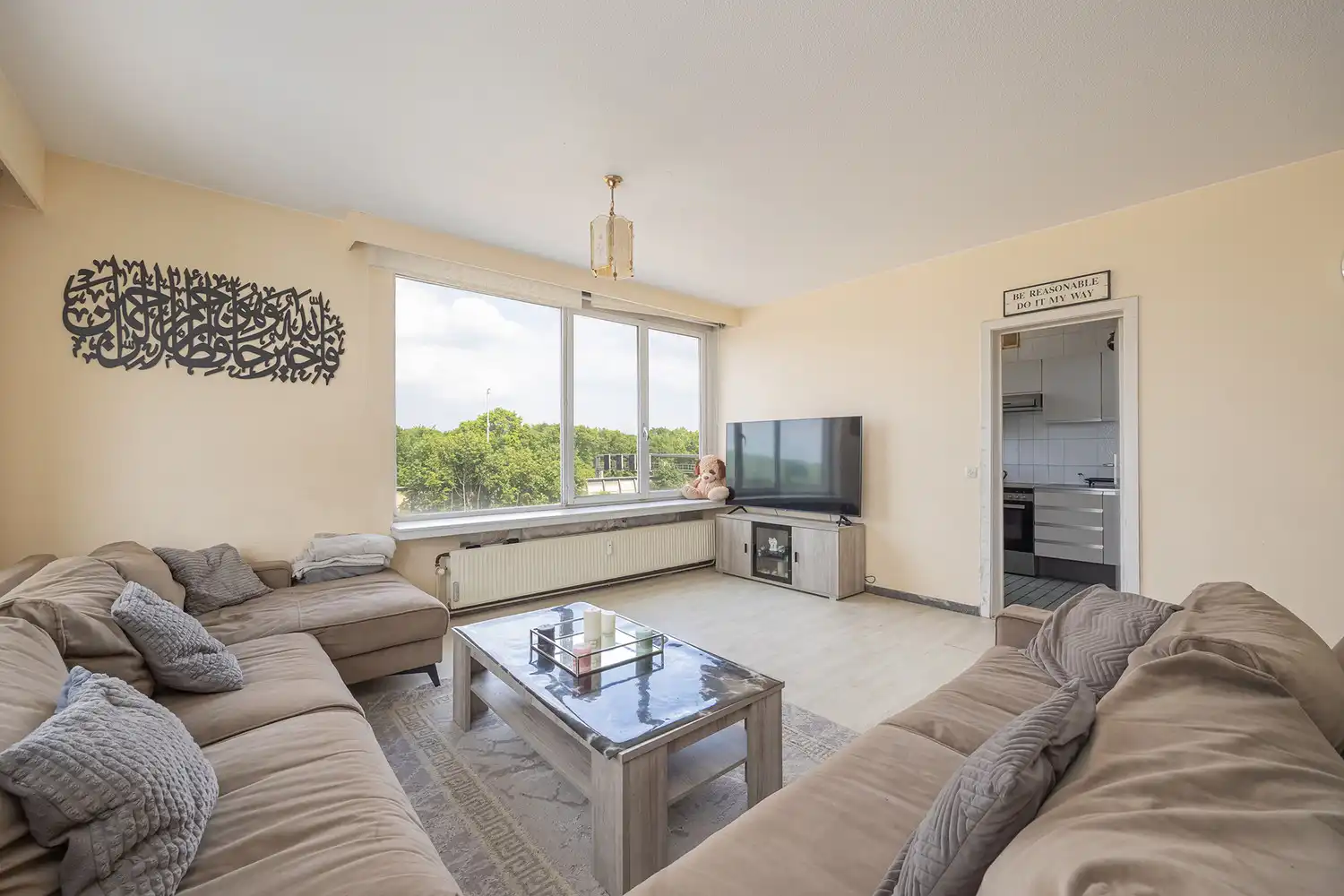 Ruim hoekappartement (3 SLK + terras) met enorm potentieel en groen zicht aan het Rivierenhof te Deurne-Zuid foto 8