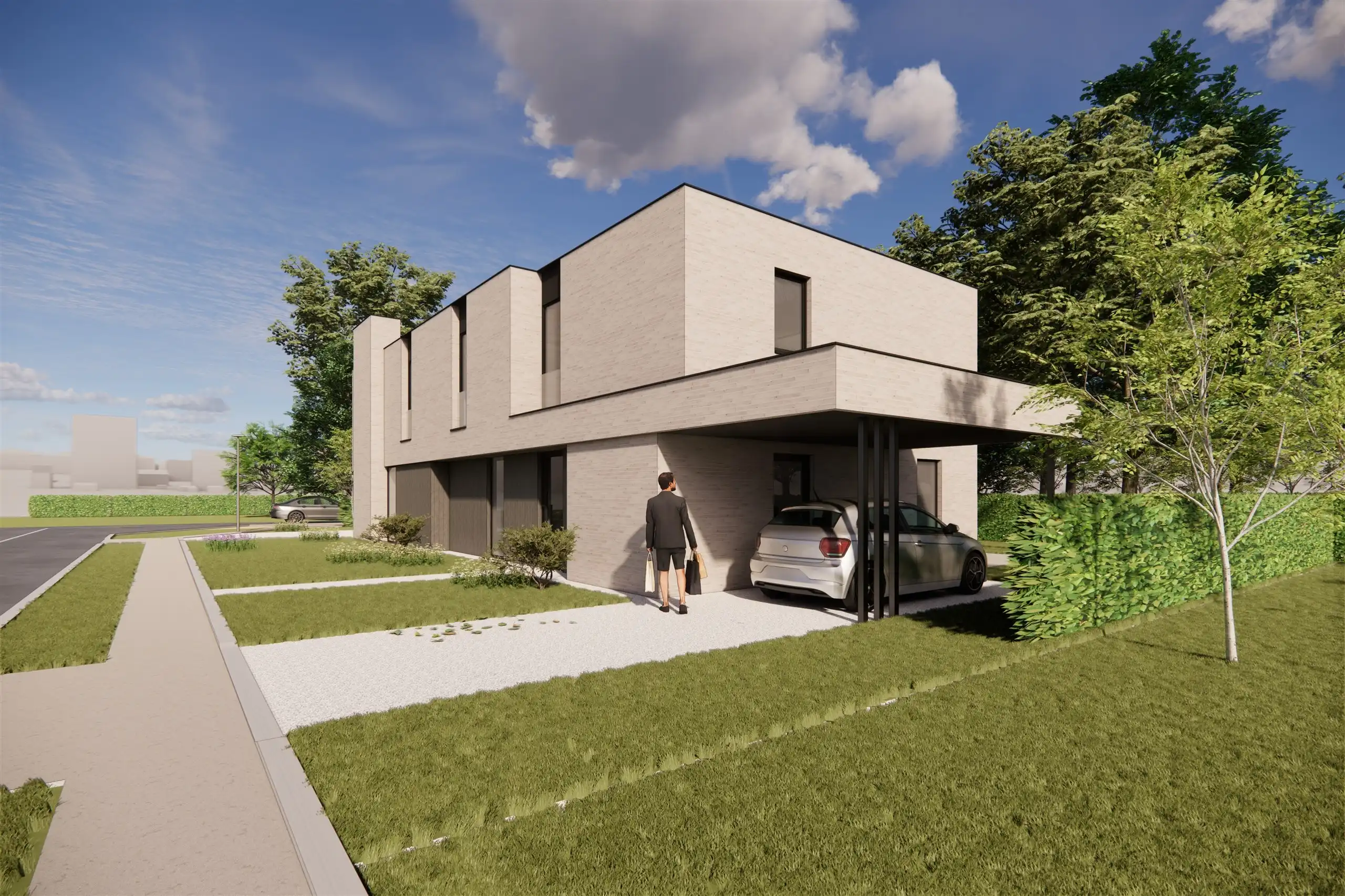 Halfopen nieuwbouw op gegeerde locatie nabij natuurgebied! foto {{pictureIndex}}