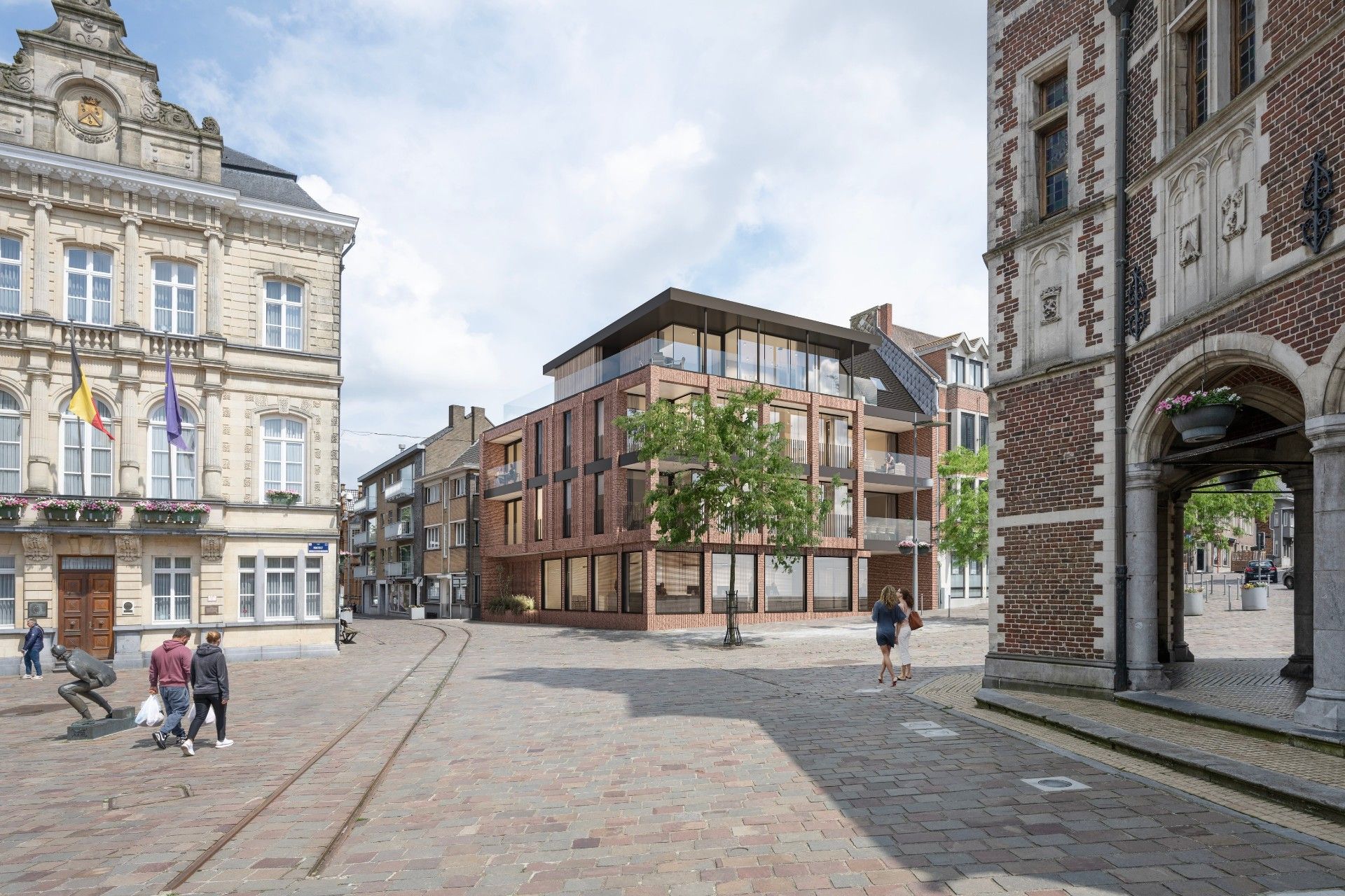 Uitzonderlijk nieuwbouwproject op de markt van Tielt foto 3