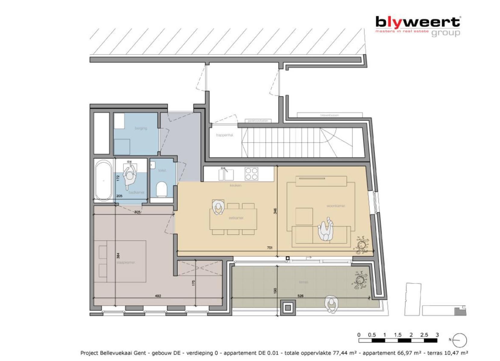 Leuk appartement nabij Gent Zuid met zicht op de Schelde foto 9