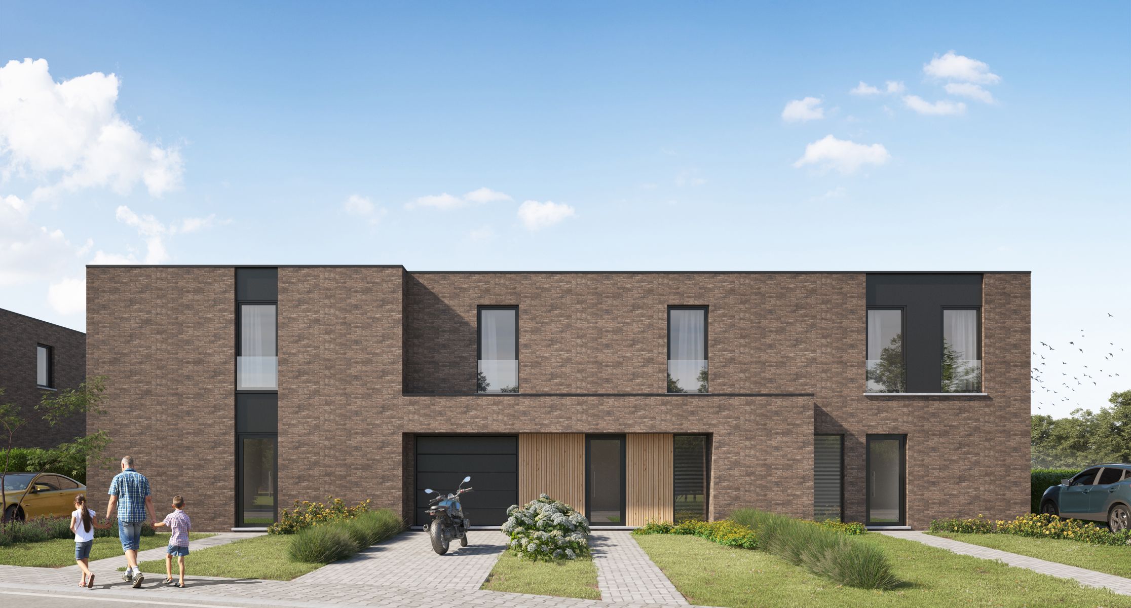 Moderne nieuwbouwwoning foto {{pictureIndex}}