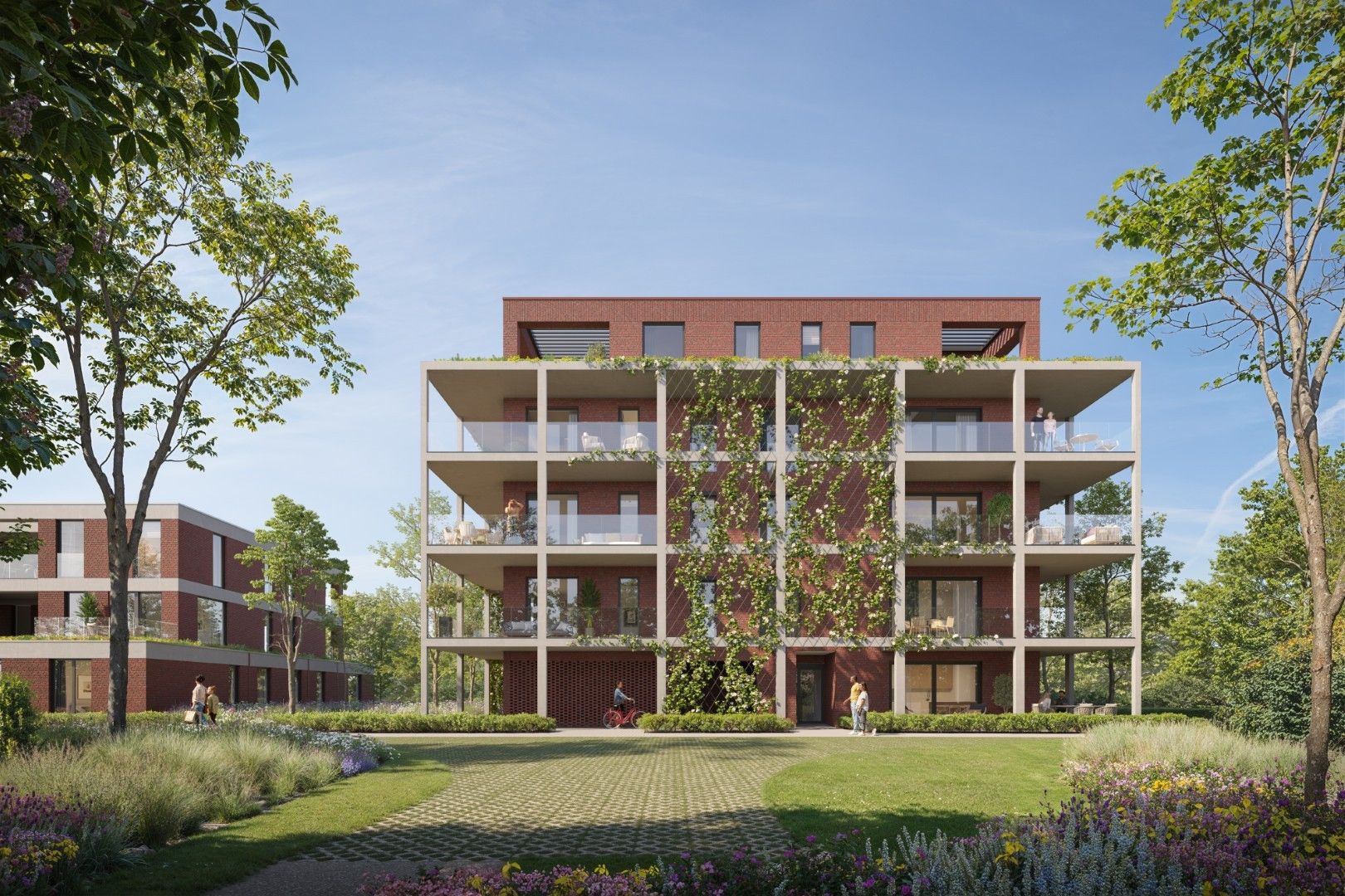 Licht 2-slpk app. met terras en groen foto 4