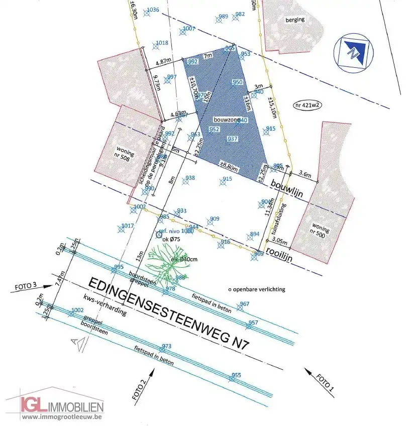 Bouwgrond op 20 are voor een 4-gevel foto 6