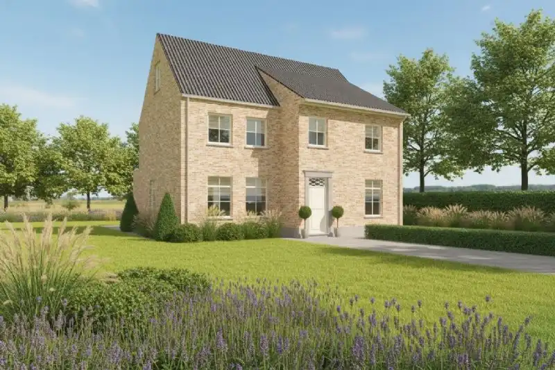 Nieuw te bouwen alleenstaande woning te Harelbeke. foto {{pictureIndex}}