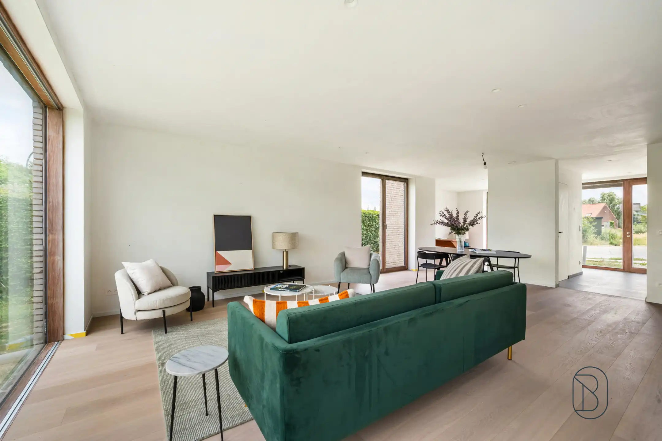 Moderne nieuwbouwvilla met 4 slk en bureau, in Marke foto 9