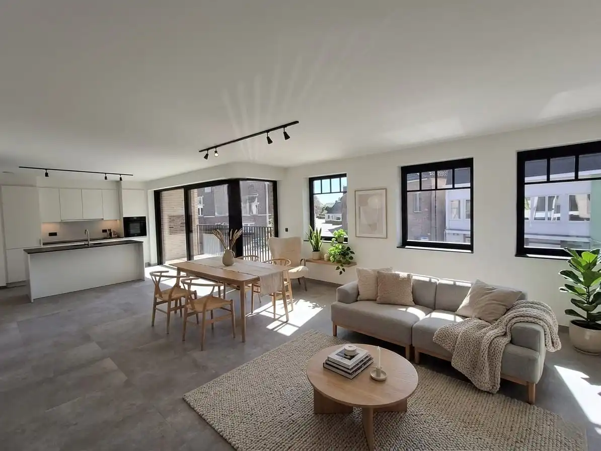 LICHTRIJK NIEUWBOUWAPPARTEMENT MET 2 SLPS | TERRAS EN AUTOSTAANPLAATS foto 2