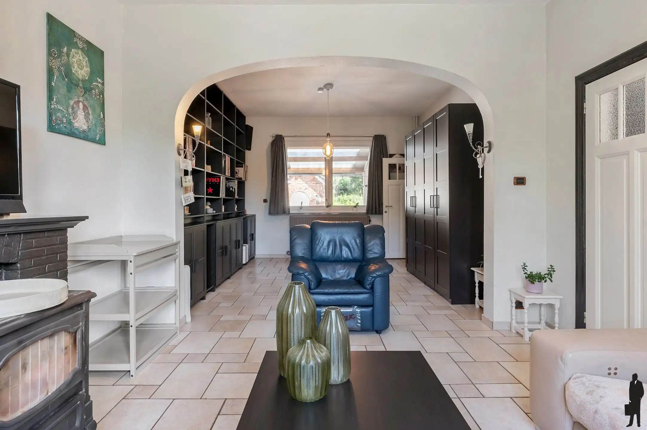 Charmante, zeer ruime, gerenoveerde ingenieursvilla in groen foto 8