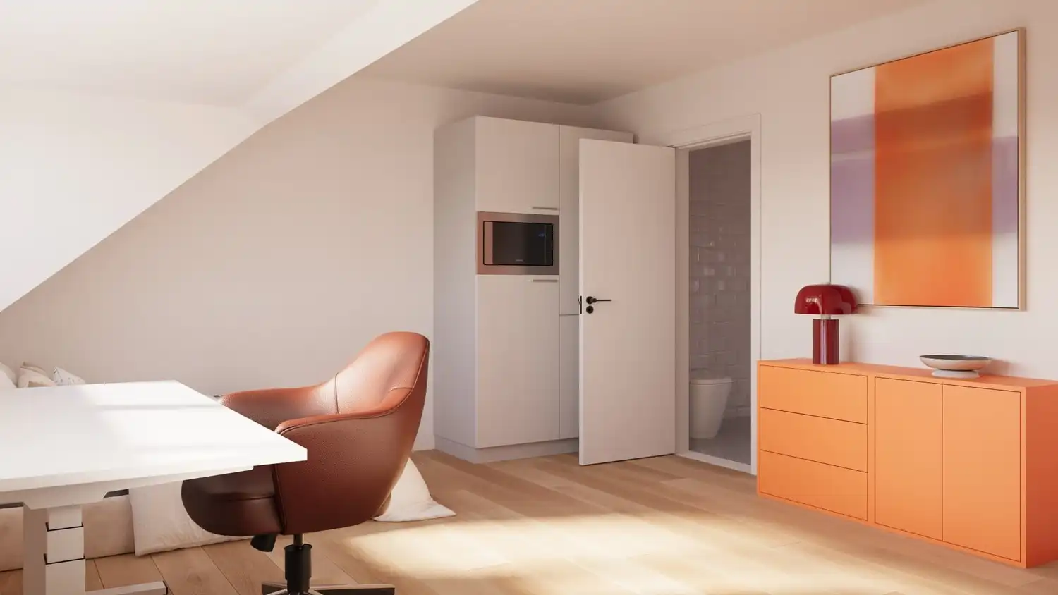 TOTAALRENOVATIE - Gemeubelde studentenkamer met eigen sanitair op een topligging te centrum Leuven! EPC A-label! foto 5