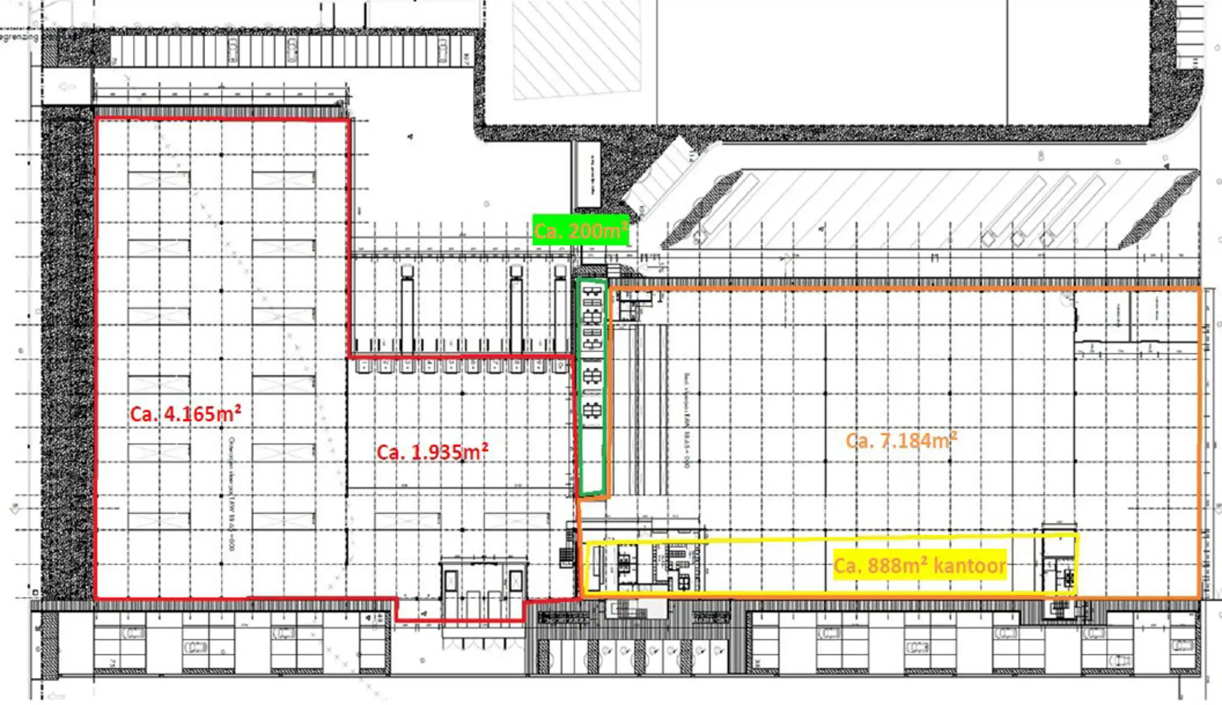 Logistieke  hal 7.148m² met kantoren op de Ringlaan in Kuurne foto 6