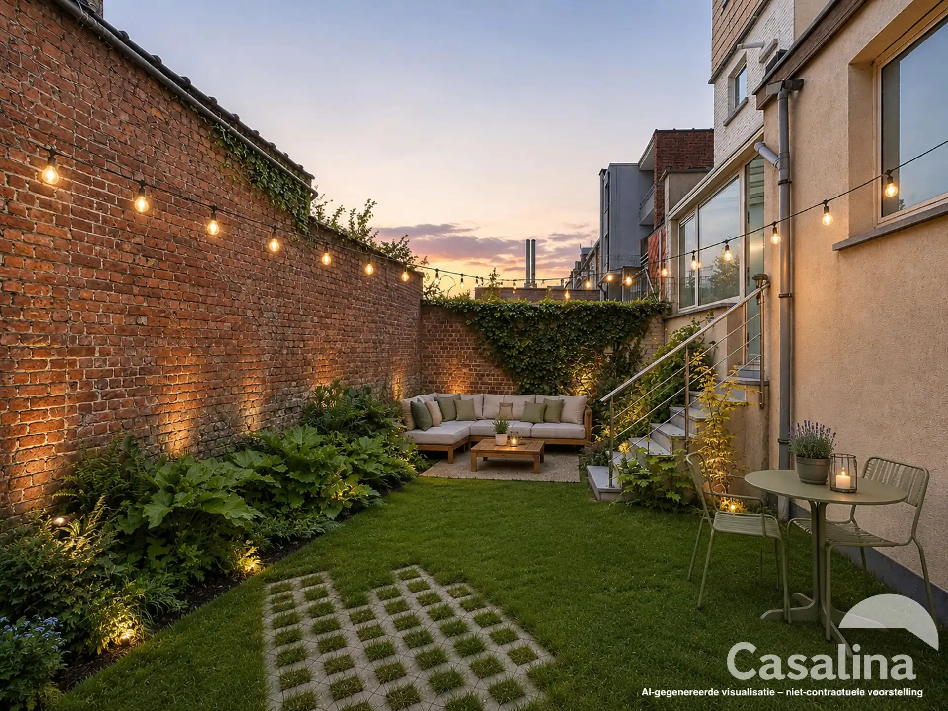 Luxe gelijkvloersappartement met stadstuin en garage box foto 4