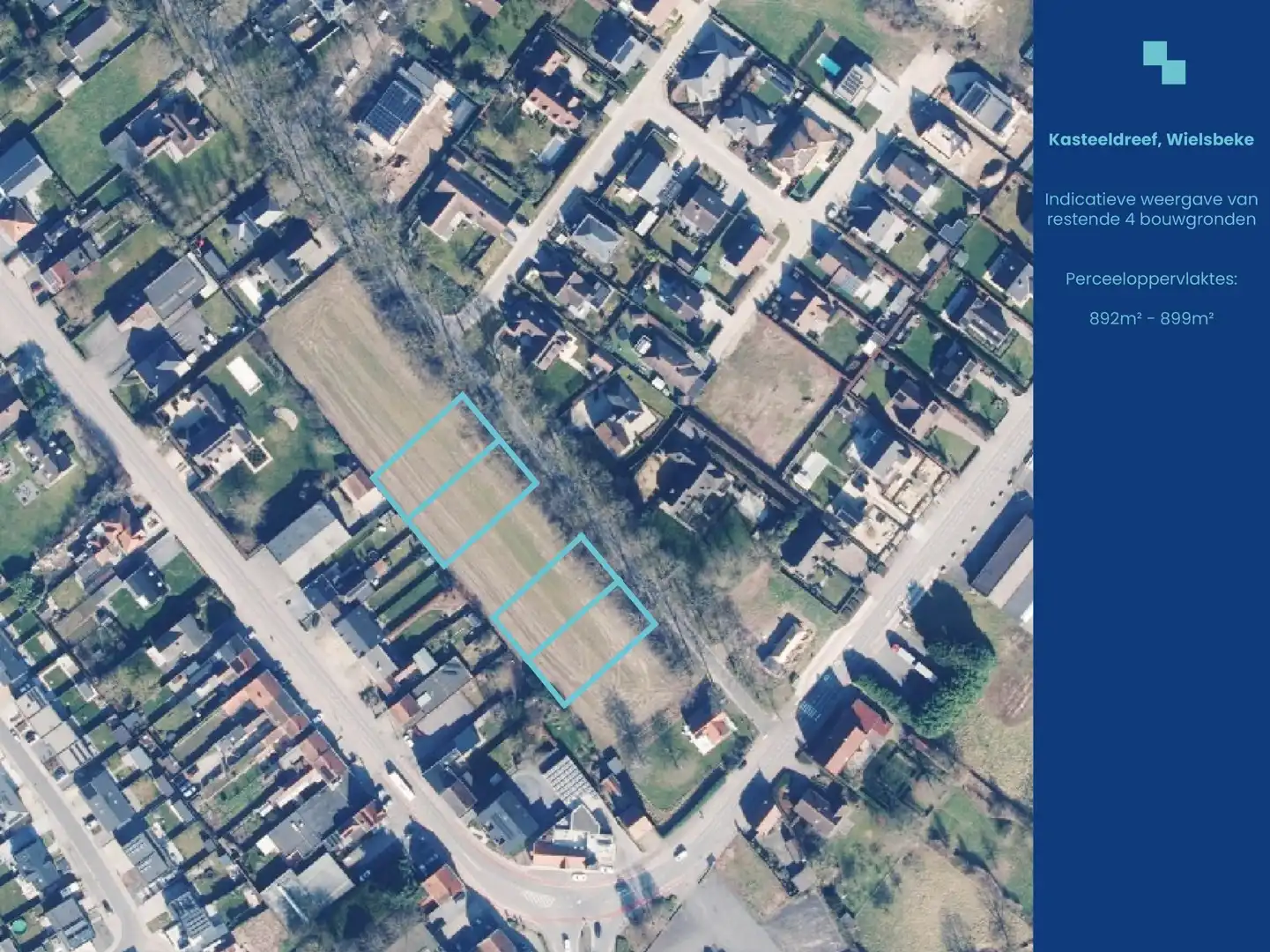 Exclusieve bouwgronden in residentiële laan te Wielsbeke foto 3