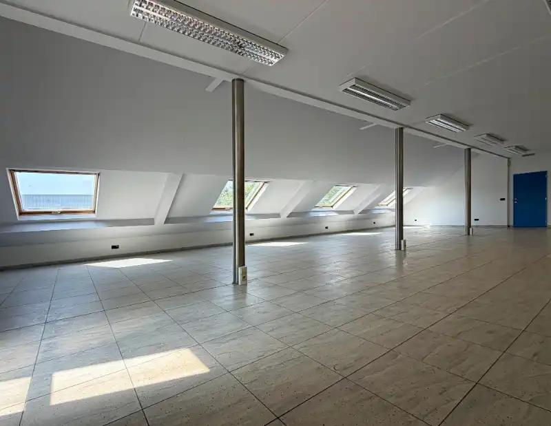 GEEL: Bedrijfsgebouw met kantoren en ruime buitenstockage foto 9