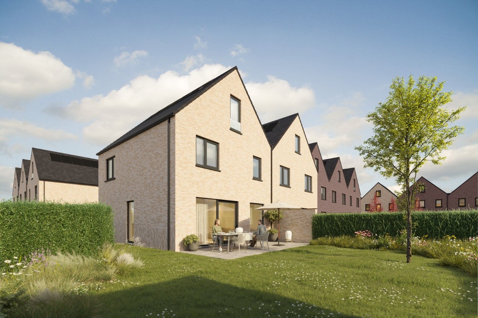 Energiezuinige halfopen bebouwing met grote tuin foto 3