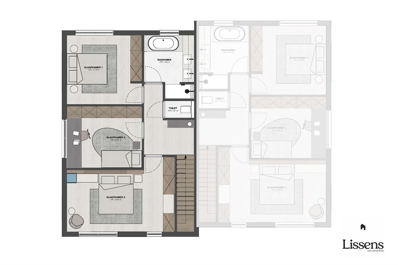 Kwalitatief afgewerkte nieuwbouwwoning met 3 slk. foto 3