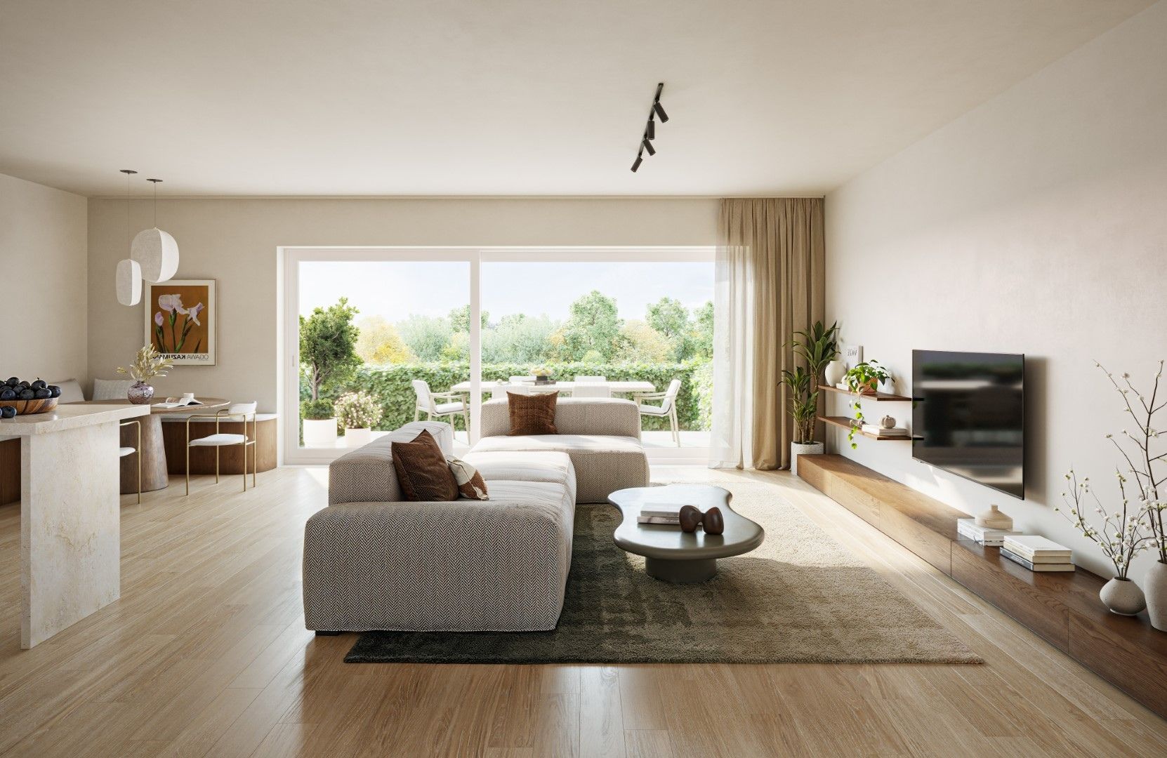 Gelijkvloers 2slpk-appartement met tuin foto {{pictureIndex}}