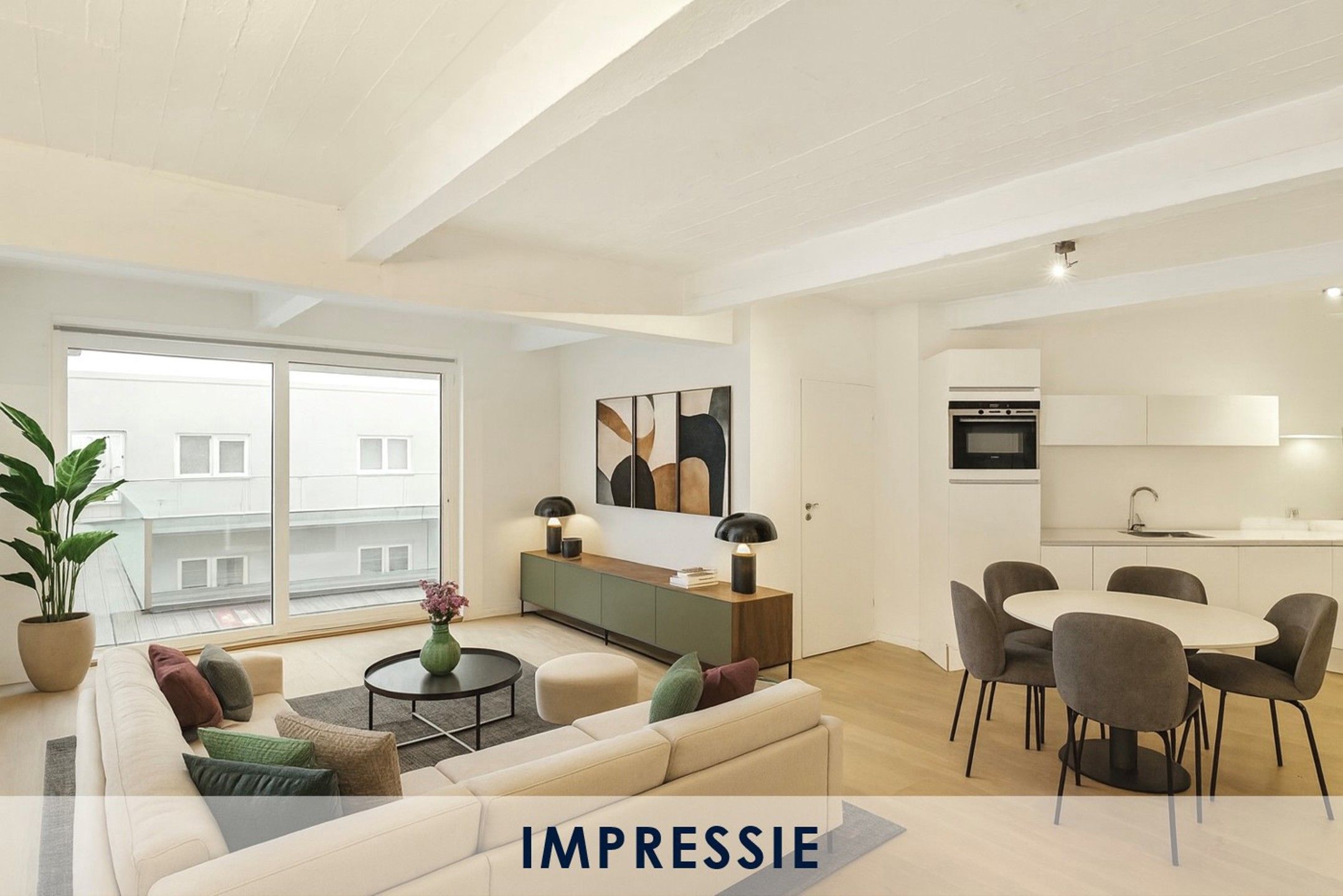 Lichtrijk appartement met terras in het centrum van Antwerpen foto {{pictureIndex}}