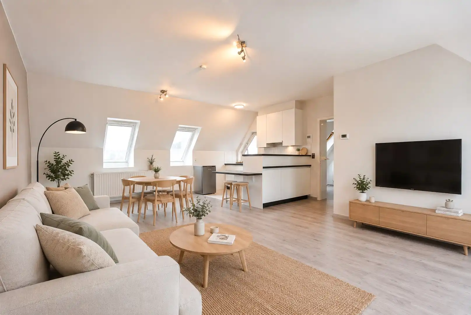 Instapklaar lichtrijk dakappartement in hartje Veurne (61m²) foto 2