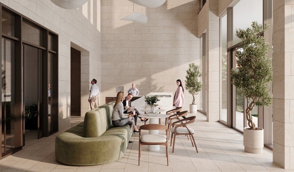 Kantoorruimte te huur in nieuwbouwproject Ouverture tegenover KBC toren in Gent foto 3