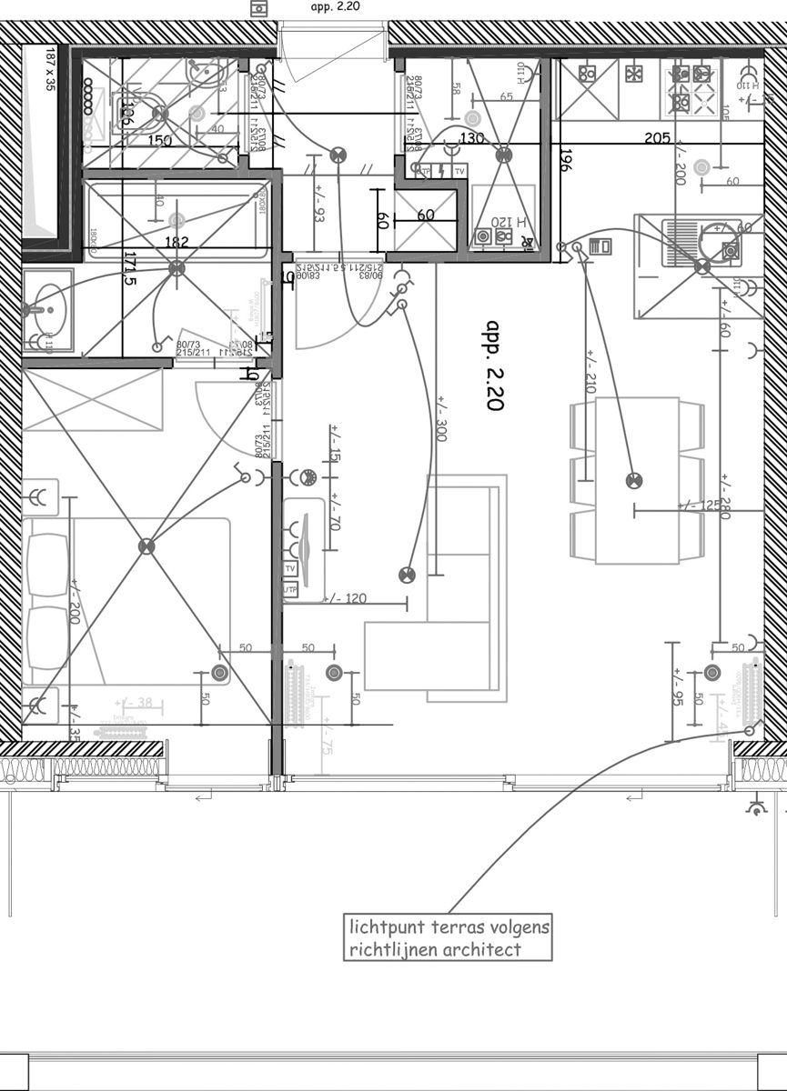 Ongemeubeld 1 slaapkamer app. met mooi terrras foto 10