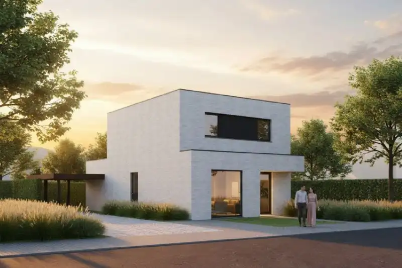 Nieuw te bouwen alleenstaande woning te Tielt. foto {{pictureIndex}}