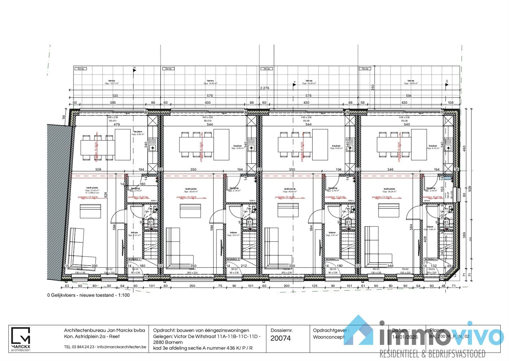 Nieuwbouw casco woning met 4 slpk's en tuin foto 4