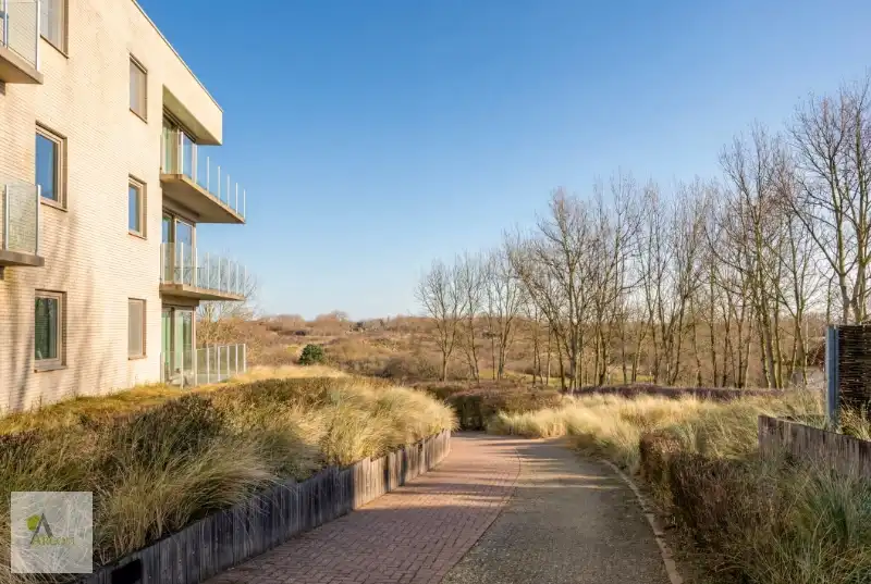Ontdek dit uniek en zeer ruim duinen appartement (110m² netto bew.opp + terras 15 m²) op 250 meter van het strand en beslist op één van de mooiste locaties aan de westkust! foto 2
