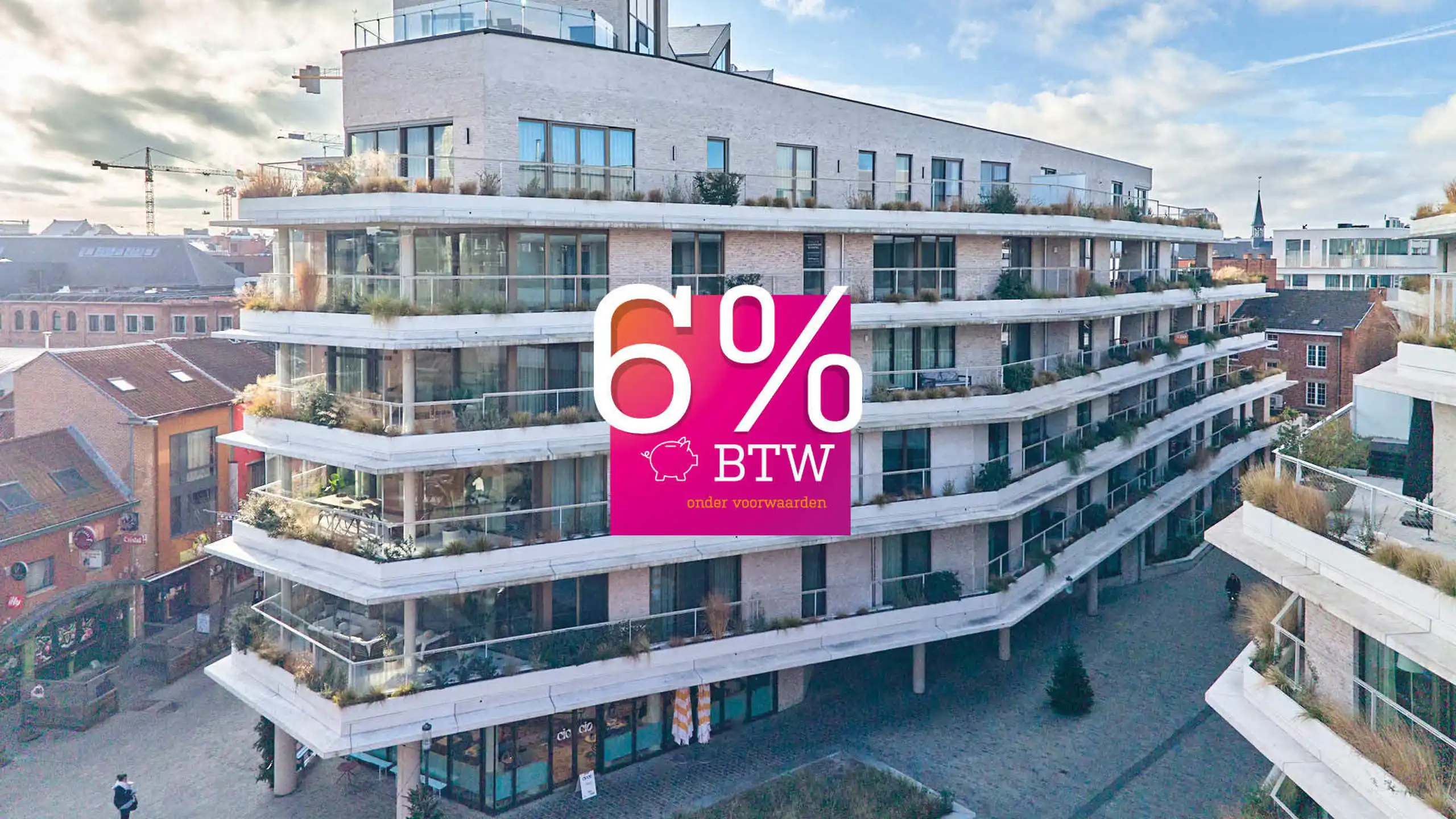 APPARTEMENT MET WINTERTUIN, 138m², 2 SLAAPKAMERS 2 BADKAMERS foto {{pictureIndex}}