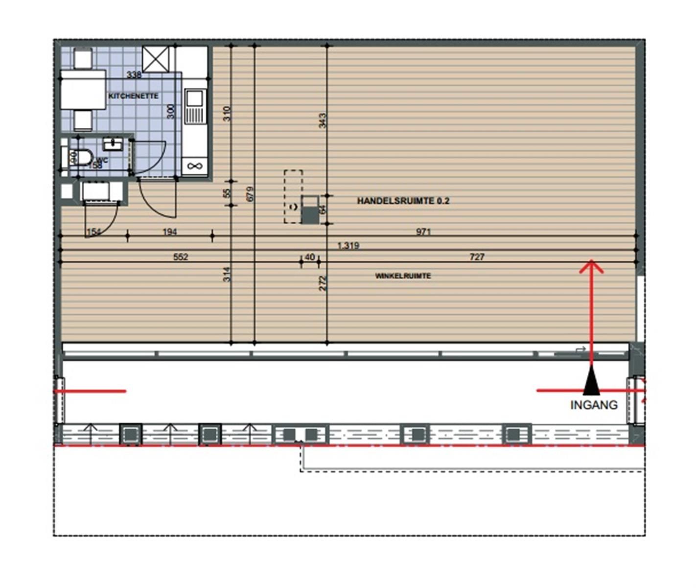 De Vesten: commercieel handelspand centrum Halle foto 3