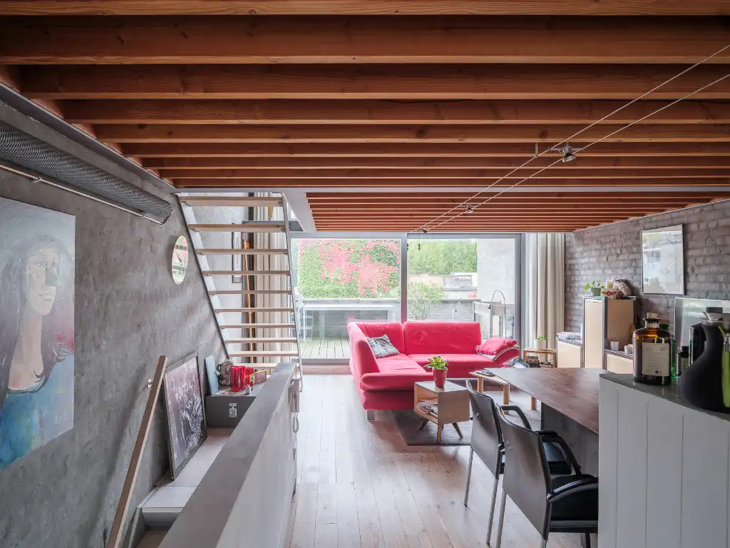 Unieke duplex-appartement met loft-allures en terras op een boogscheut van het centrum van Gent. foto 6