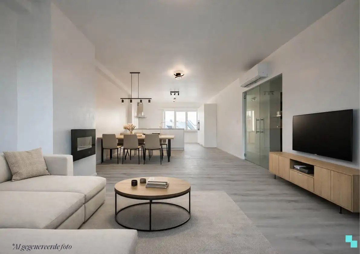 Gerenoveerd appartement met twee slaapkamers in centrum Tielt foto 4