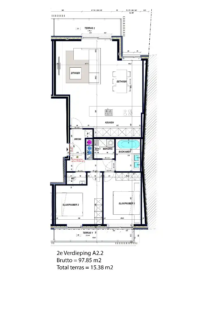 Nieuwbouwappartement A2.2 VD +2 foto 18
