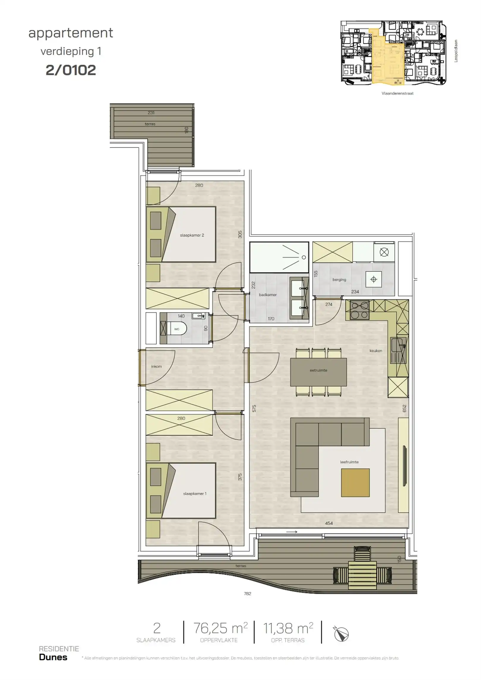 Appartement te koop Vlaanderenstraat 2/0102 - 8430 MIDDELKERKE