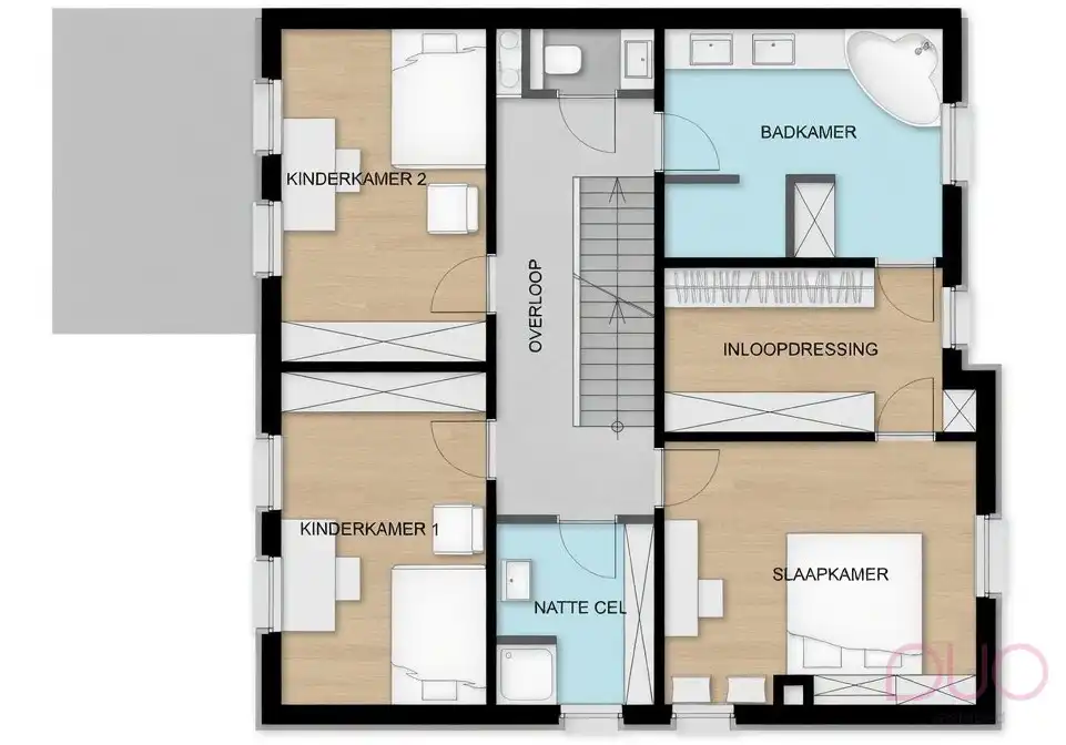Knappe, exclusieve halfopen bebouwing met uitbreidingsmogelijkheden dankzij naastliggende bouwgrond foto 47