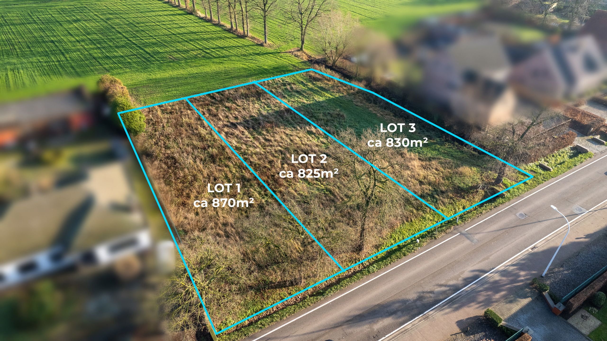 Bouwgrond voor open bebouwing – ca. 830 m² foto 3