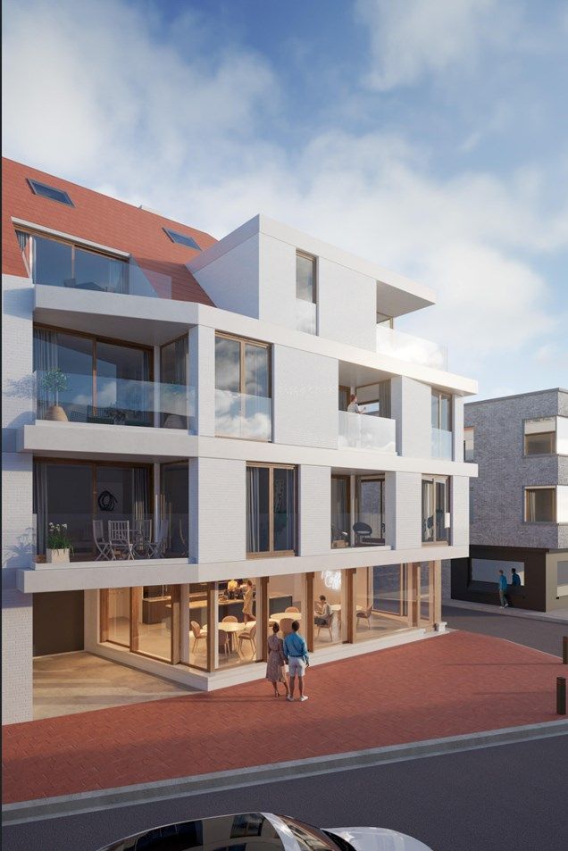 Luxe nieuwbouwproject Knokke met 10 woningen, 9 appartementen, 11 garageplaatsen en handel, verkoop start op 22/07/2025 foto 6