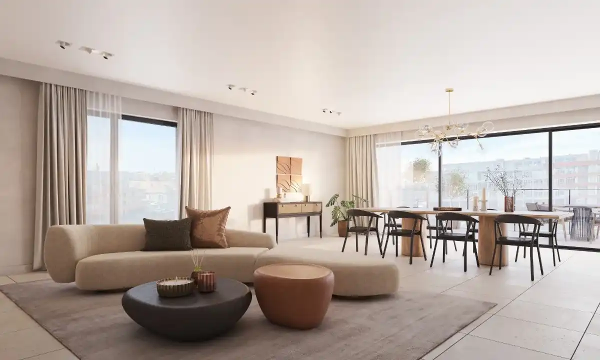 Ruim 2 slaapkamerappartement met tuin en zicht op het water foto 12