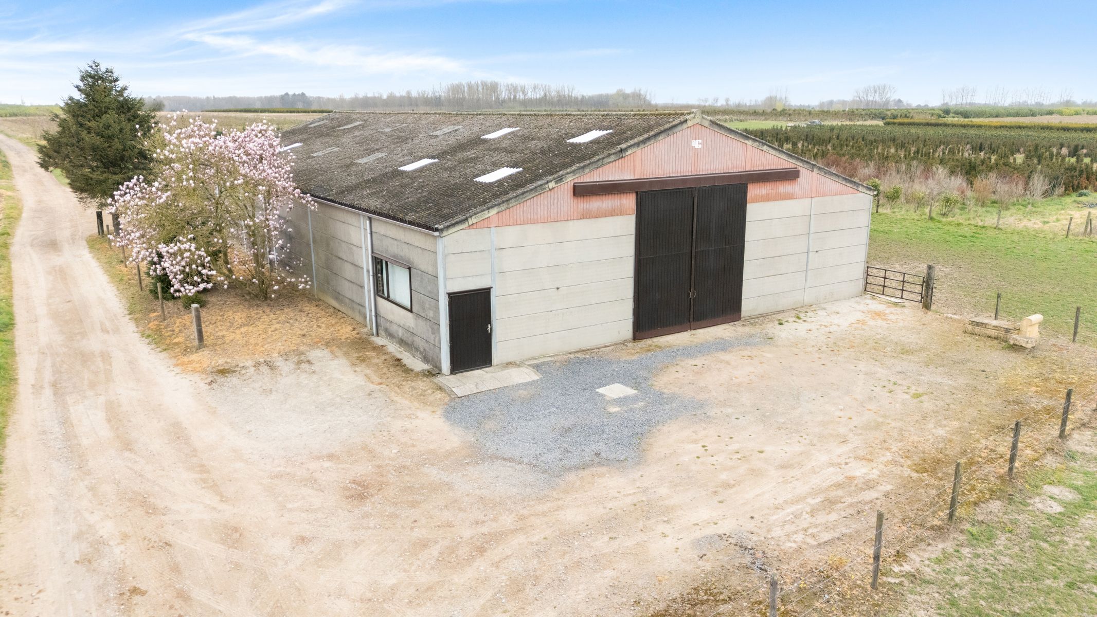Ruime Loods (484m²) met Weide (3700m²) in Smetlede foto 2