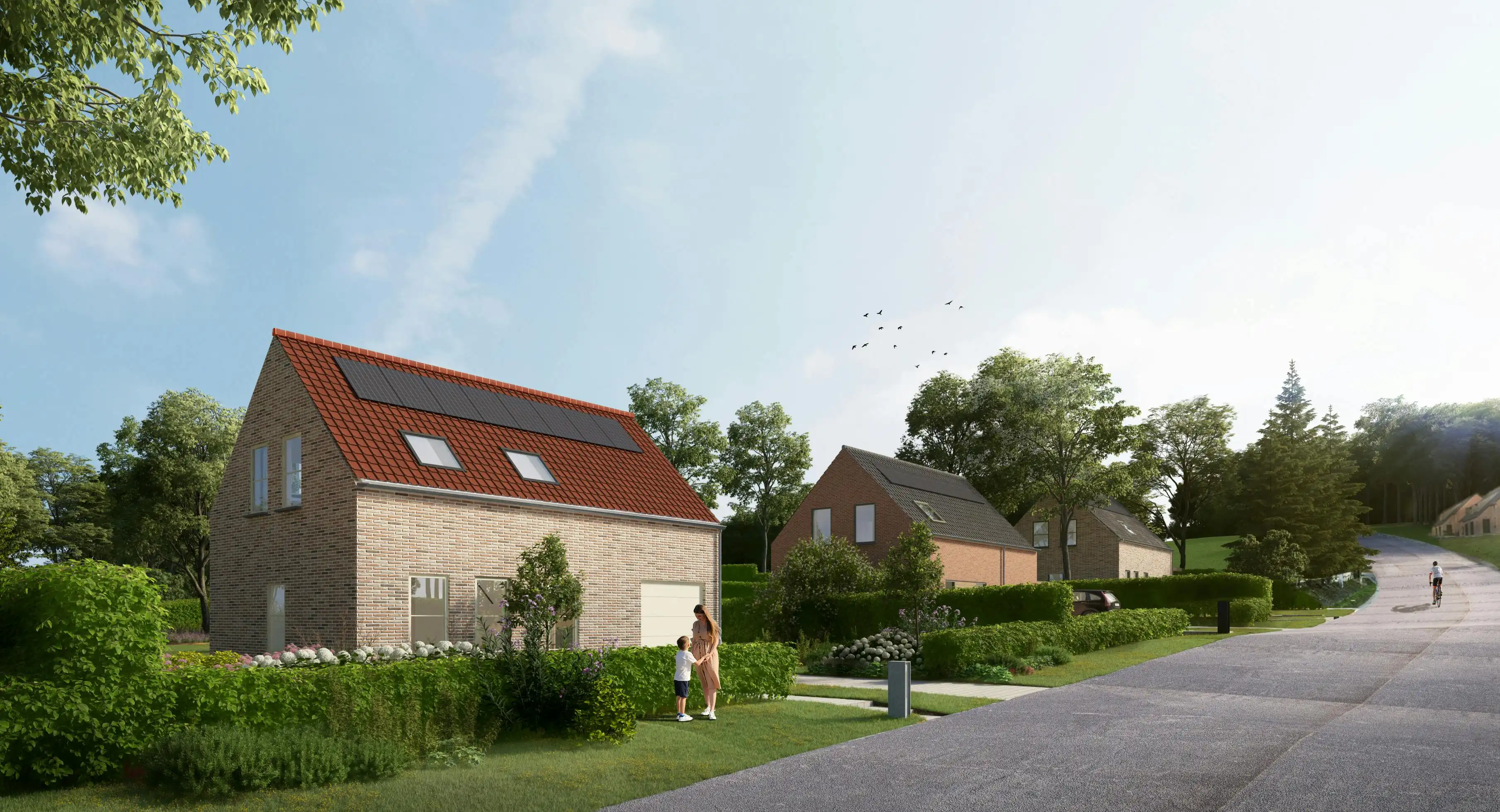  6 nieuwbouwwoningen te koop aan de voet van de Kluisberg! foto {{pictureIndex}}