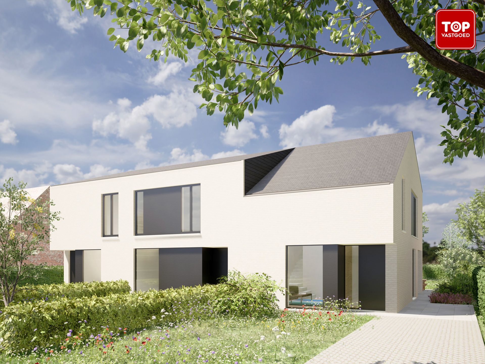 Moderne gesloten nieuwbouw op een top locatie in de Gentse rand foto 4