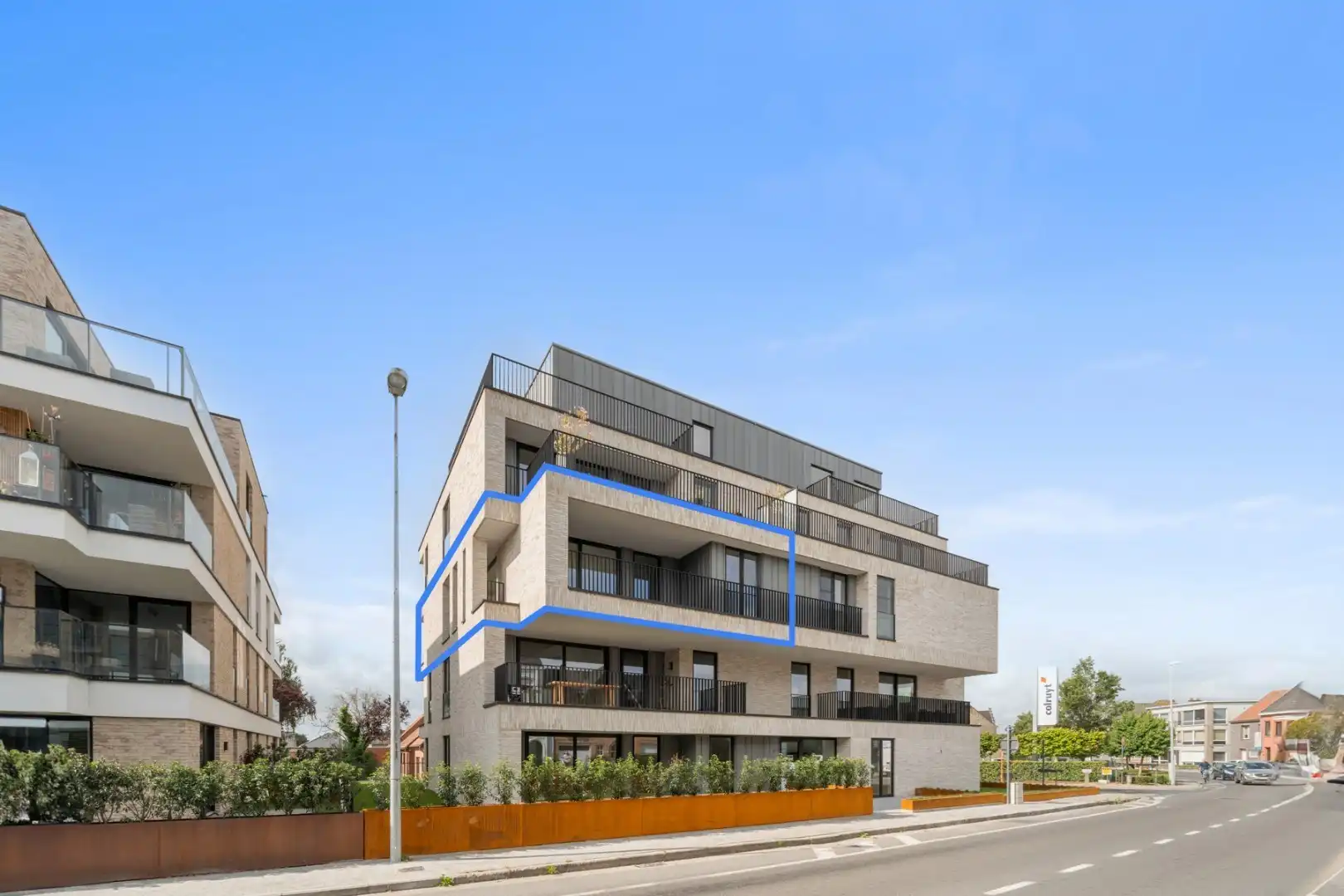 Energiezuinig en kwalitatief appartement met 2 slaapkamers en 2 terrassen. foto {{pictureIndex}}