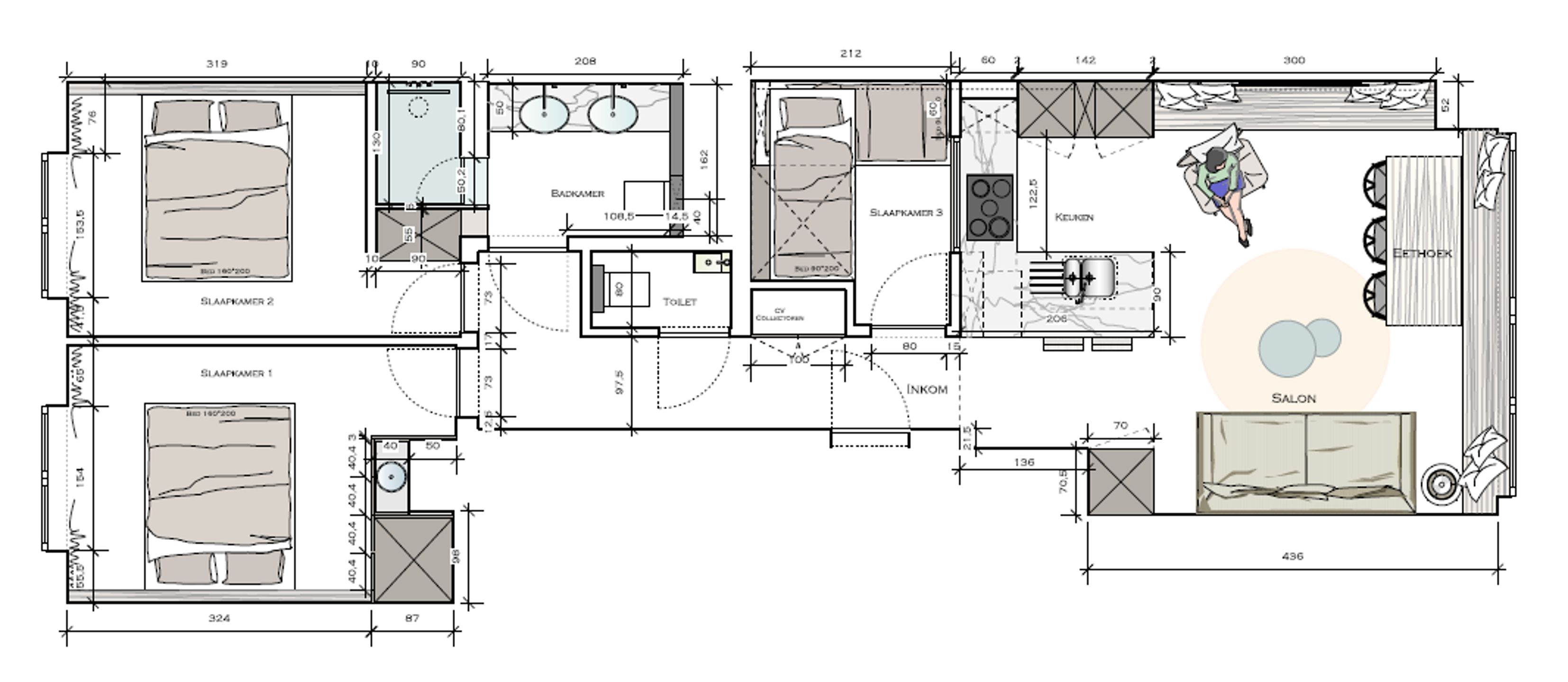 Magnifiek gerenoveerd 3-SK appartement met zeezicht  foto 12