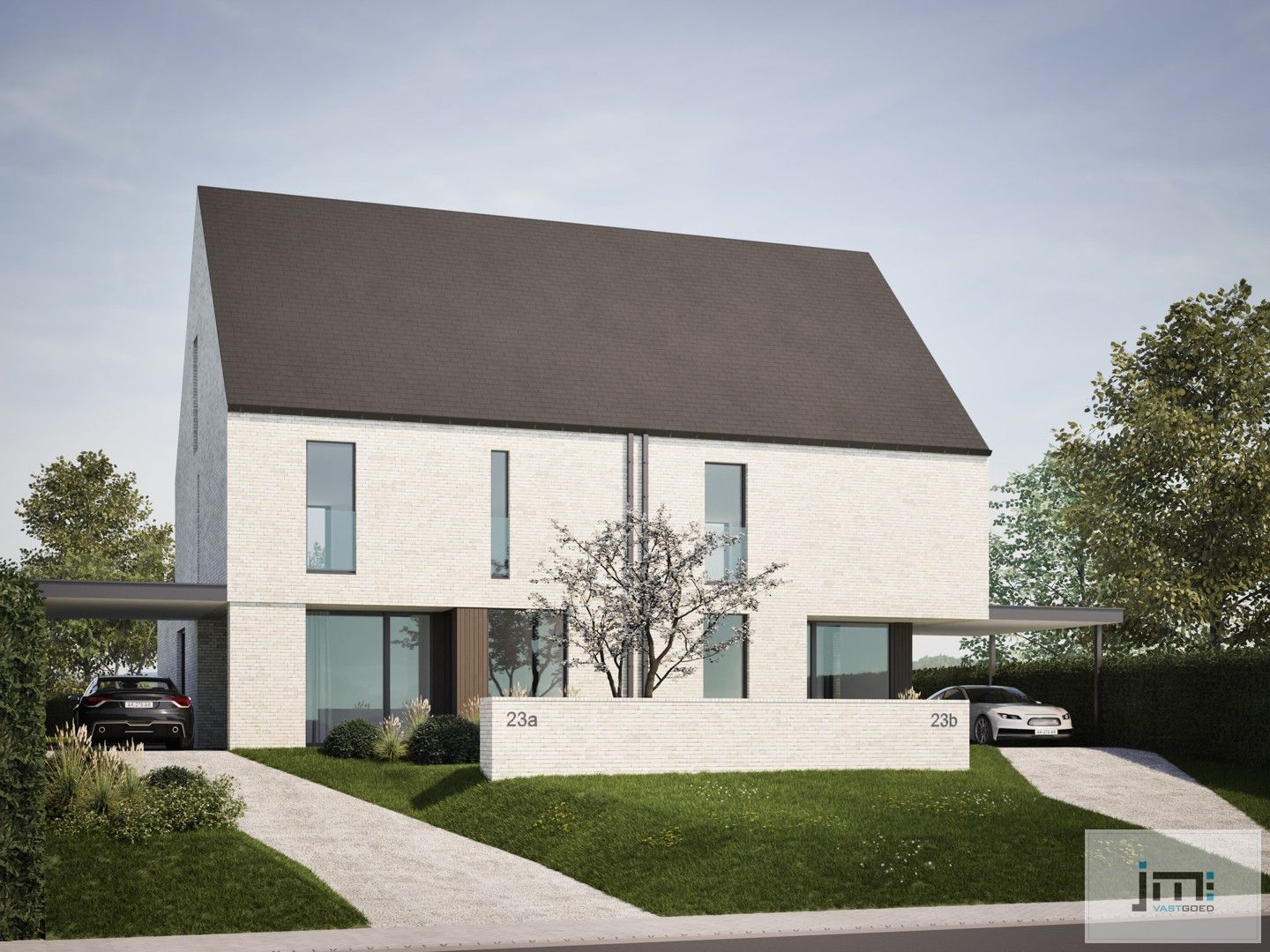 Energiezuinige nieuwbouwwoning met warmtepomp en zonnepanelen. foto {{pictureIndex}}