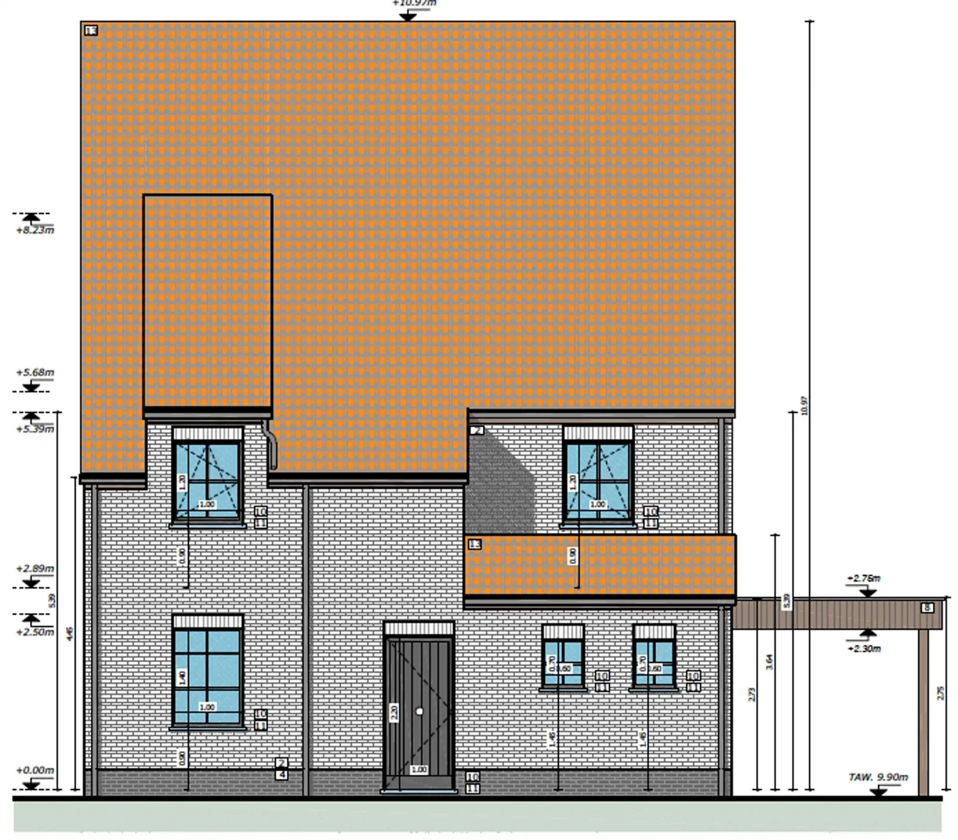 Nieuwbouwvilla te koop in centrum Eke met magnifiek verzicht! foto 14