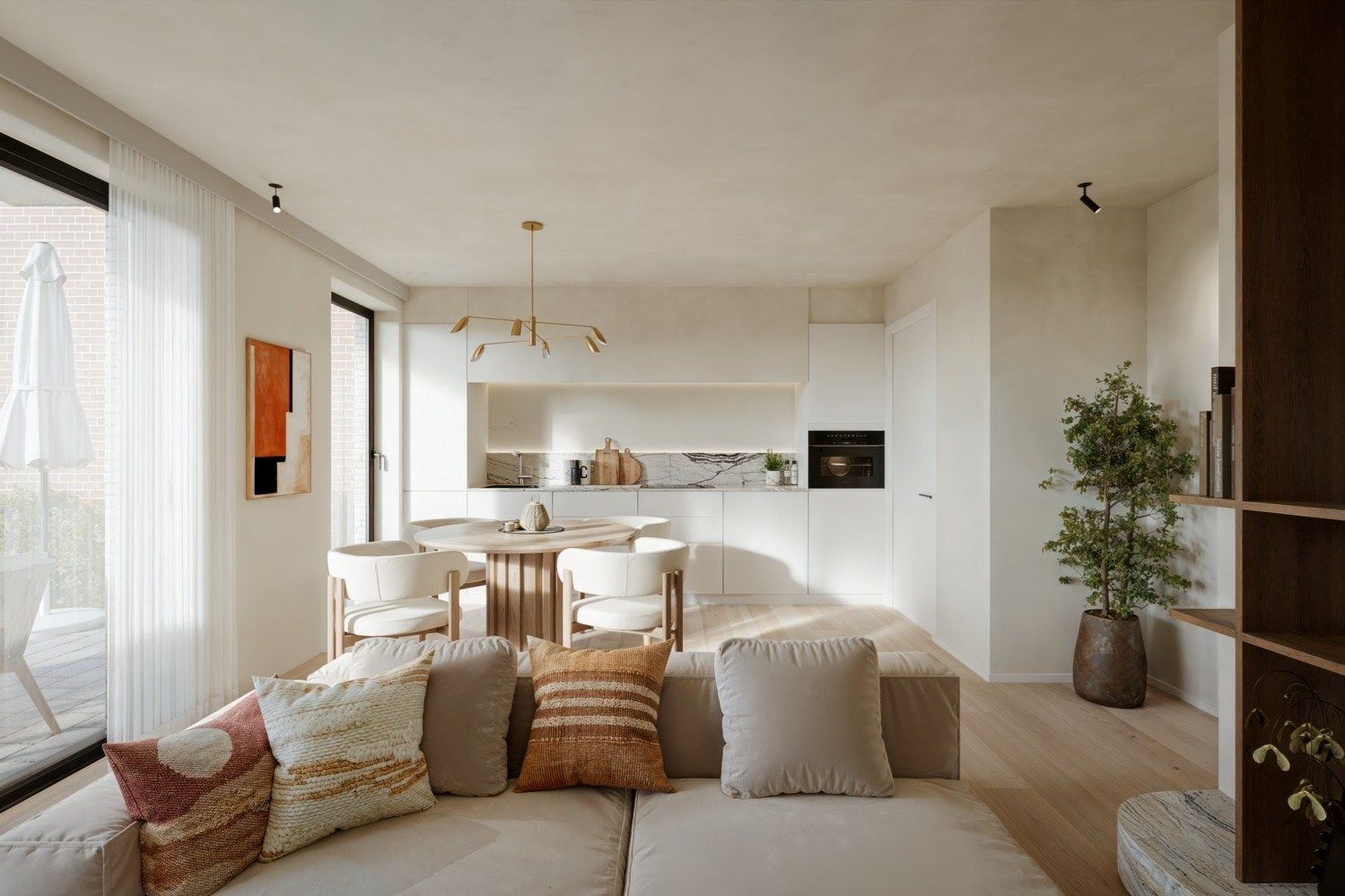 Nieuwbouwappartement met zonnige tuin te Maldegem foto {{pictureIndex}}