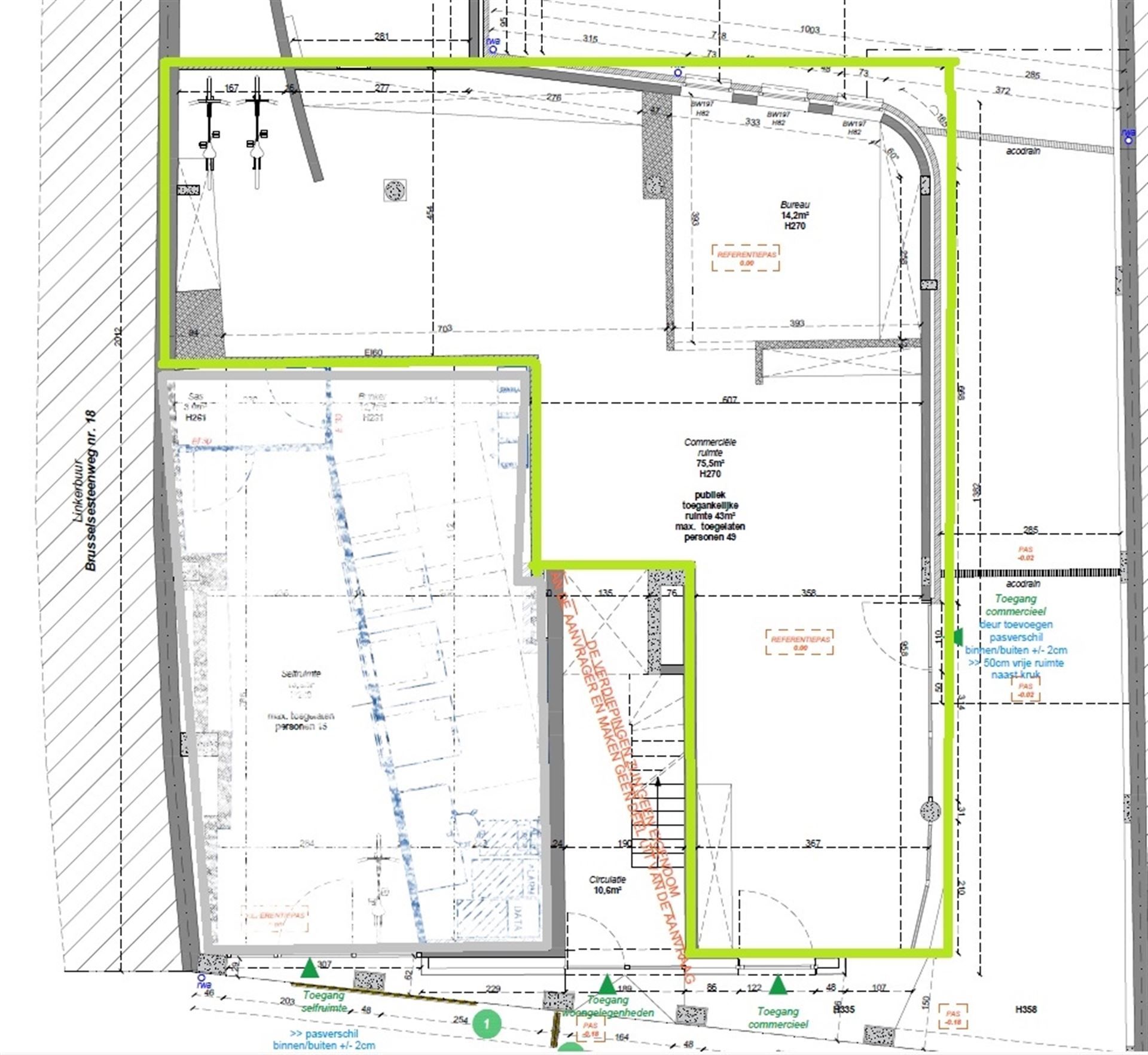 Commercieel gelijkvloers met parking foto 3