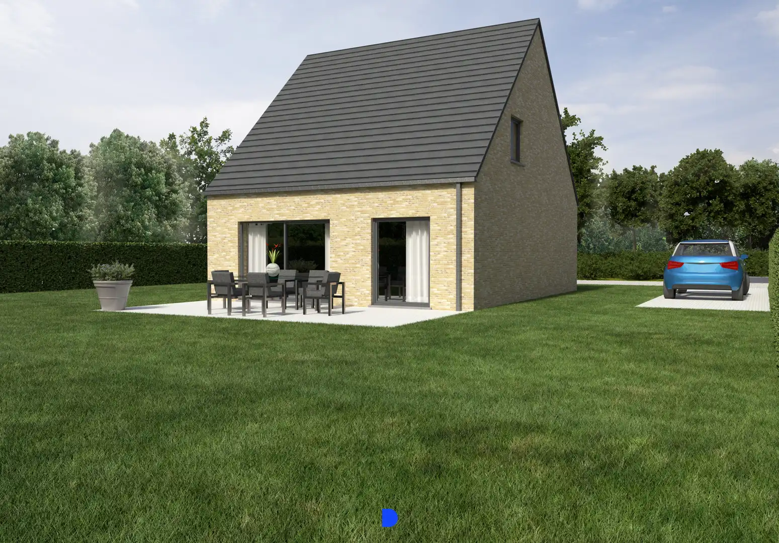 Vrijstaande nieuwbouwwoning in Rumbeke foto 2