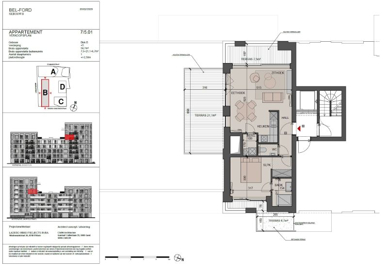 Roeselare-centrum: 40 appartementen in de Wortelstraat  zijn zeer gunstig georiënteerd. foto 4