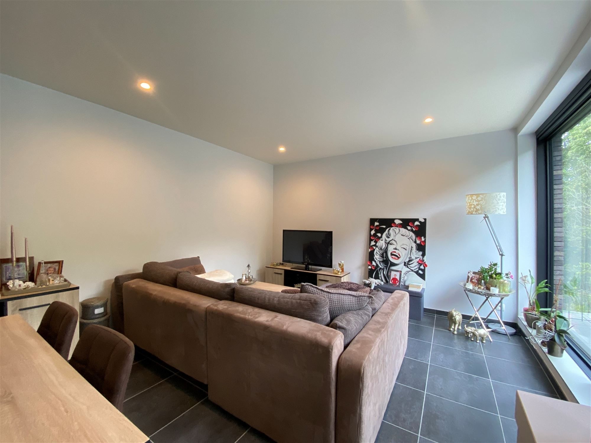 Energiezuinig 1-slpk appartement met garage en uniek zicht op groen in hartje Evergem foto 8