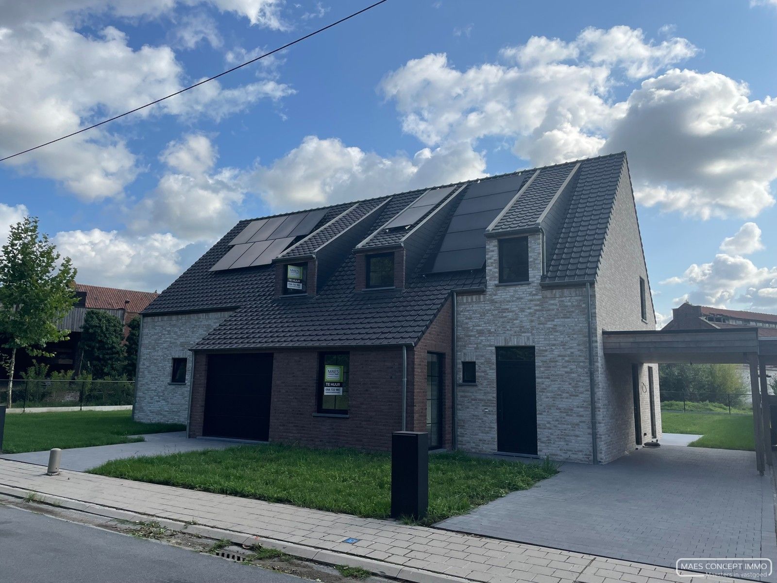 Rustig gelegen halfopen nieuwbouwwoning te huur in Moen (Zwevegem) foto {{pictureIndex}}